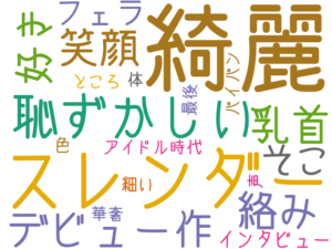 綺麗, スレンダー, 恥ずかしい, デビュー作, 笑顔, 絡み, 乳首, 好き, そこ, フェラ, インタビュー, アイドル時代, 体, 細い, 華奢, ところ, 最後, 声, 色, パイパン