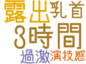3時間, 露出, 乳首, 過激, 演技感