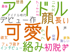 可愛い, アイドル, 顔, 絡み, 初脱ぎ, デビュー作, 長い, インタビュー, 普通, 大きい, フェラ抜き, 彼女, 声, フェラ, アイドル時代, 普段, オクターブ, 鮫島, 最後, 激しい