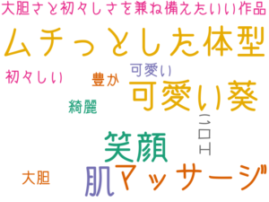 ムチっとした体型, 笑顔, 可愛い葵, 肌, マッサージ, 大胆さと初々しさを兼ね備えたいい作品, 豊か, 可愛い, 綺麗, エロい, 大胆, 初々しい