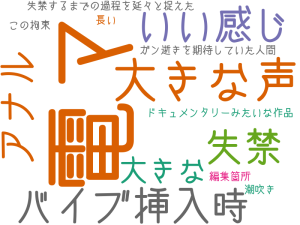 電マ, 大きな声, バイブ挿入時, 失禁, いい感じ, アナル, 大きな, 失禁するまでの過程を延々と捉えた、ドキュメンタリーみたいな作品, 潮吹き, ガン逝きを期待していた人間, 編集箇所, この拘束, 長い