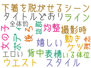 下着を脱がせるシーン, 均整, ボディ, 表情, 嬉しい, タイトルどおり, スタイル, 後ろ, 撮影時, ケツ, ウエスト, 背中, ライン, 動き, 女の子, いる体位, 抜群, エロい, 残念, 全体的