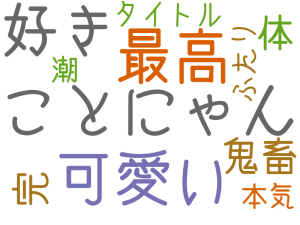ことにゃん, 可愛い, 最高, 好き, 鬼畜, 完, 体, タイトル, 潮, 本気, ふたり