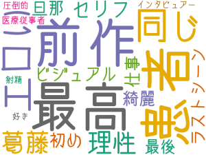 最高, 前作, 患者, 同じ, エロい, 葛藤, 理性, セリフ, ビジュアル, 初め, ラストシーン, 旦那, 綺麗, 仕事, 最後, 医療従事者, インタビュアー, 好き, 圧倒的, 射精