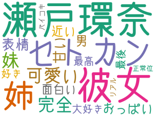 瀬戸環奈, 彼女, セトカン, 姉, 可愛い, 完全, 妹, 表情, 甘い, おっぱい, 男, 近い, 面白い, 大好き, 最高, 好き, 最後, 正常位, パイコキ, リアル