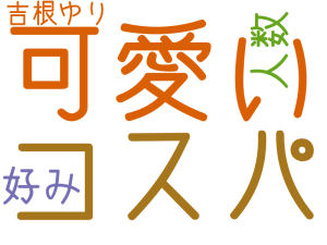 可愛い, コスパ, 好み, 人数, 吉根ゆり