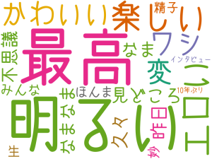 最高, 明るい, 楽しい, エロい, かわいい, ワシ, 変, 見どころ, 久々, なまなま, 不思議, なま, 昨日, みんな, ほんま, 生, 妙, 精子, インタビュー, 10年ぶり